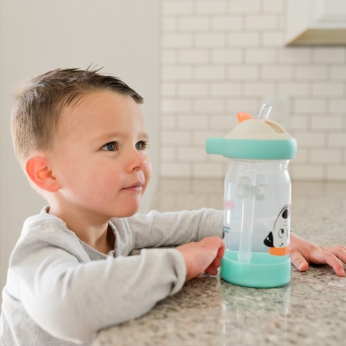 The First Years Sip & See Water Bottle with Floating Charm 12oz | 24 months+